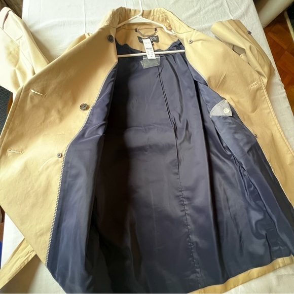 J.Crew Short Trench Jacket in Vintage Khaki Size Medium - Picture 8 of 12